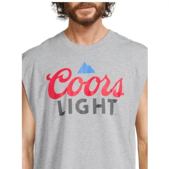 Vintage Coors Light Muscle Tank Gray SZ XXL NEW! - Picture 1 of 9